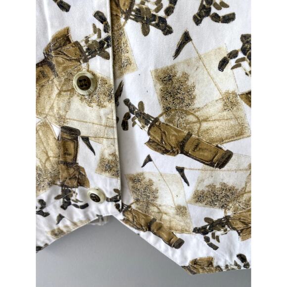 Vintage Line Up Womens Sleeveless Collared Golf Vest Sz L - Picture 7 of 9